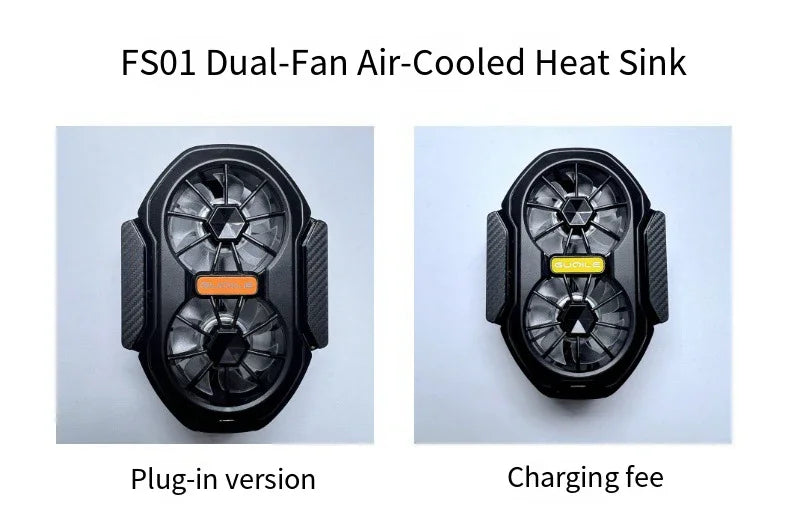 2025 New FS01 Dual - Fan Mobile Phone Cooler, Cools Down In 10 Seconds + Wireless Battery Life,  Relieves Heat  For Your Phone
