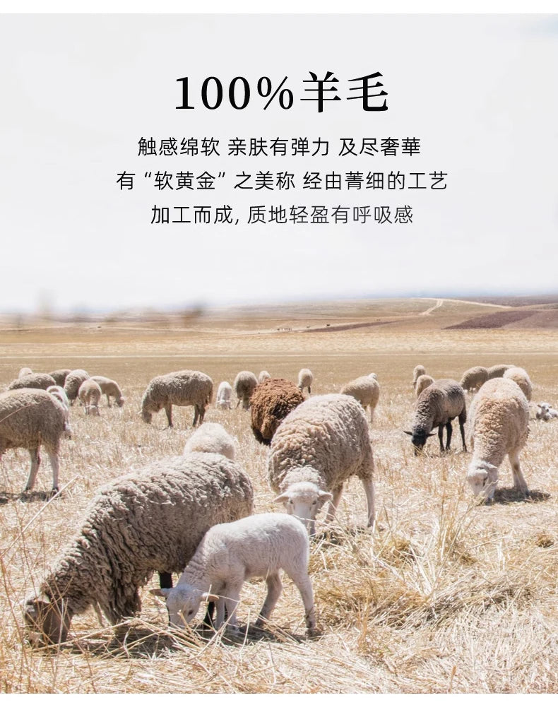 2024 Autumn/Winter New Round Neck 100% Pure Wool Sweater Men's Casual Loose Thick Sweater Striped Knitted Base Cashmere Sweaters