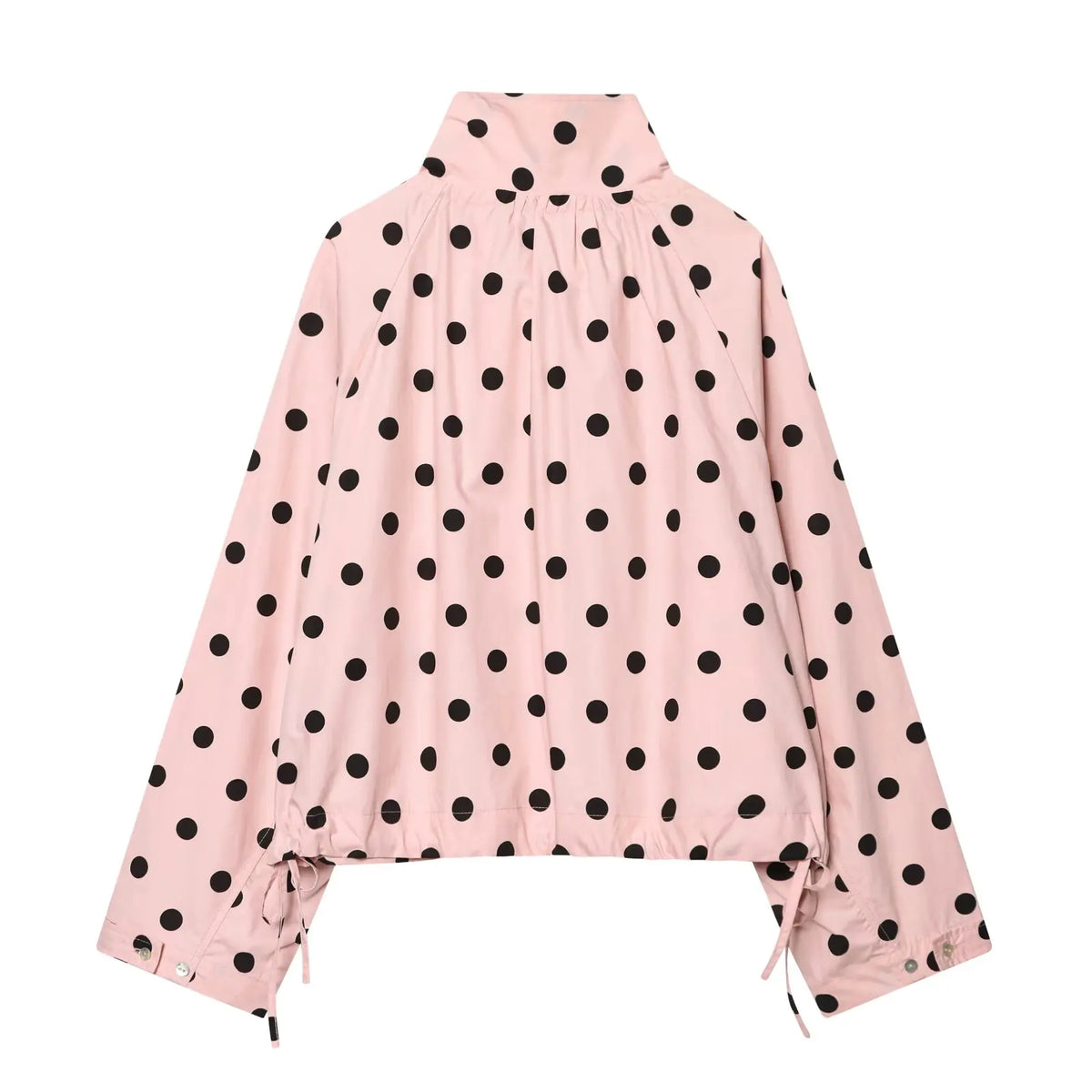 KONDALA Vintage Pink Polka Dot Pink Women Elegant Shirt Fashion 2026 Single Breasted Shirt Chic Night Party Fall Female Blouse