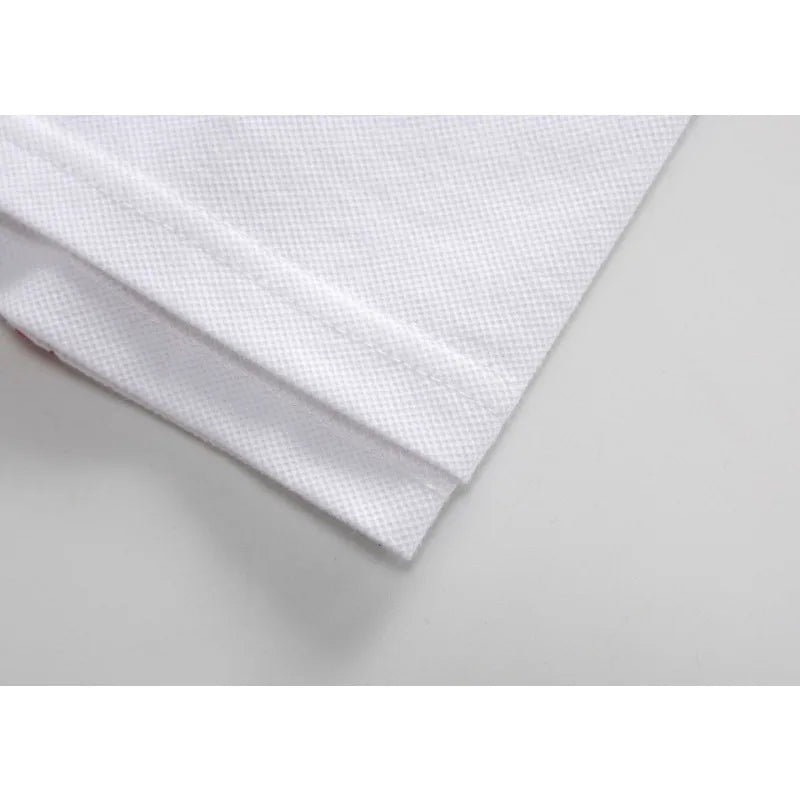 Plus Size 7XL 100% Cotton Summer Men's Polo Shirts Luxury Short Sleeve Contrast Color Letter Embroidery Simple Casual Male Tees