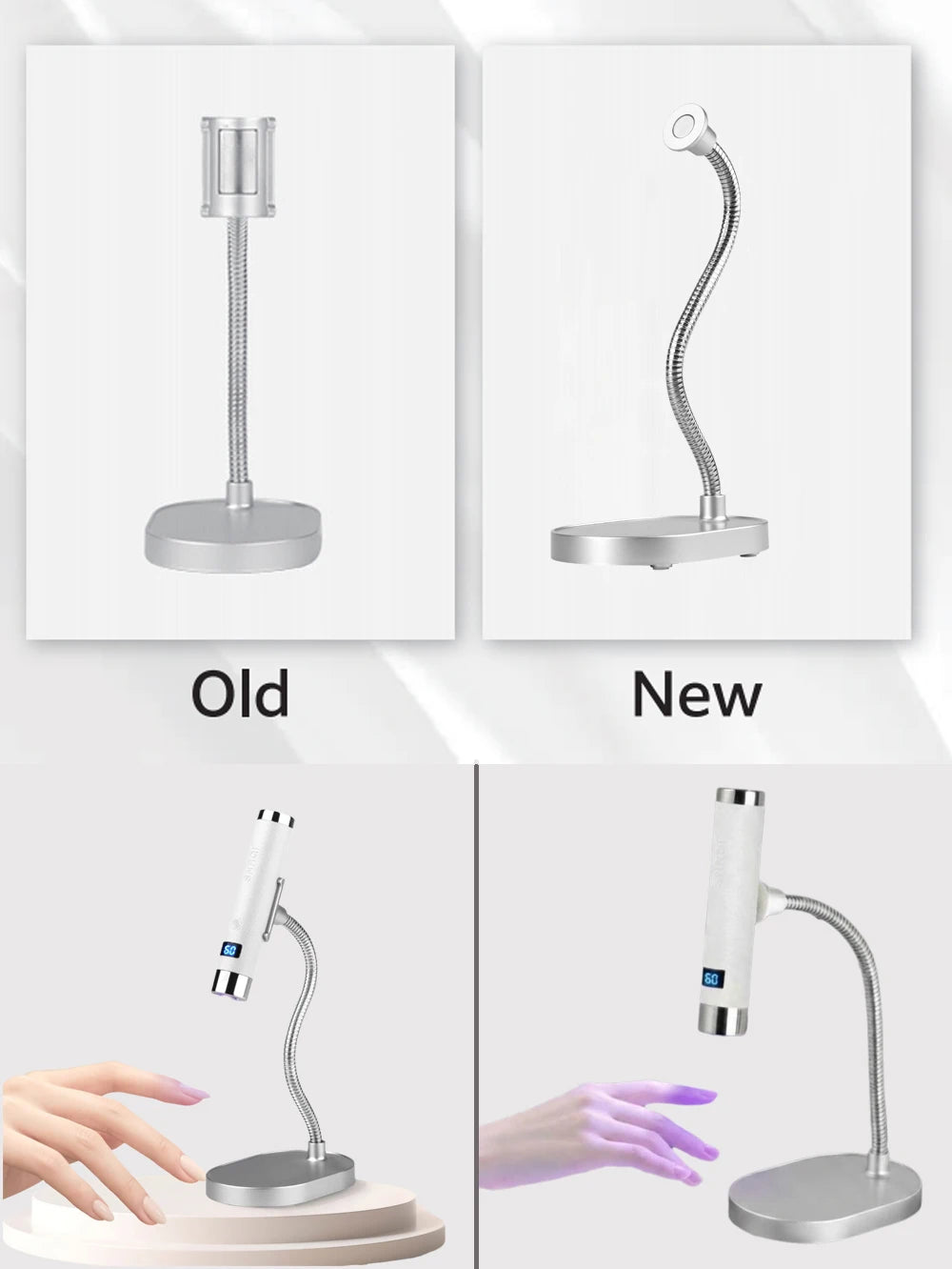 Ai Sensor Nail Lamp UV LED Mini Lamp Rechargeable Cordless Lamp Desktop and Handheld Drying Light Curing All Nail Gel Quickly