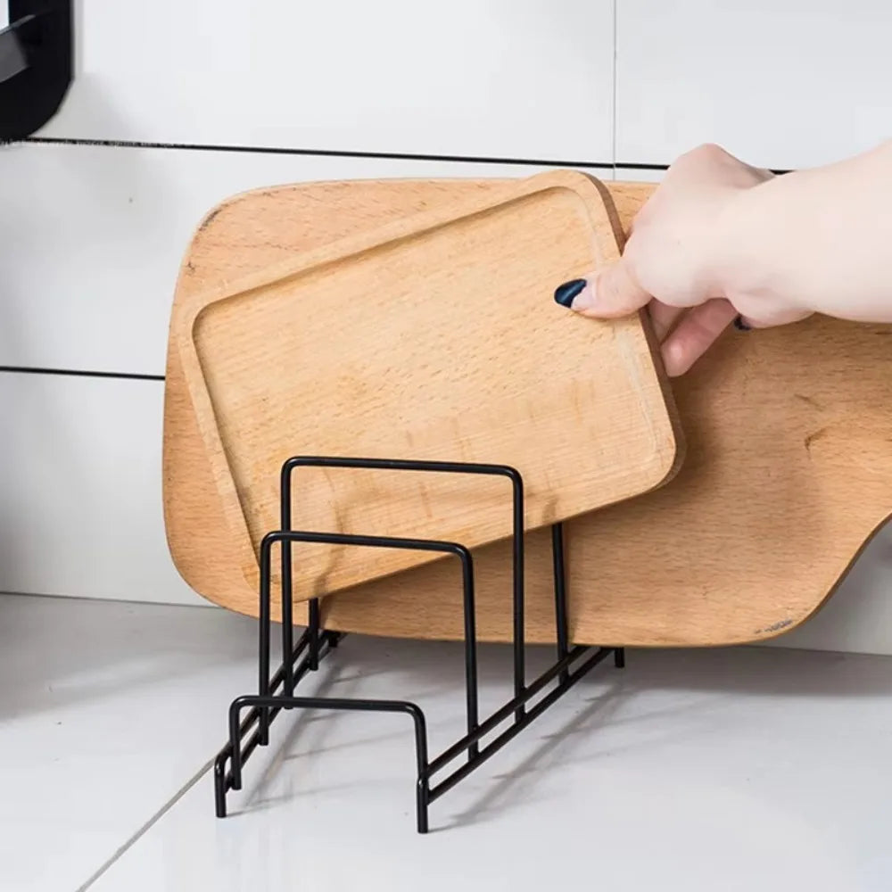 Minimalism Multi Layer Iron Art Rack Shelf Rust-Free Metal Kitchen Organizer Rack Multifunctional Pot Cover Rack Bowl Dish