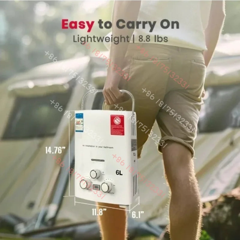 Compact Portable Outdoor Hot Water Heater Mobile Water Heating Equipment For Camping RV Travel Outdoor Shower Supply