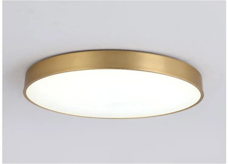 Modern LED Aisle Ceiling Light Lamps For Bedroom Corridor Garage Cloakroom Balcony Indoor Lighting Fixtures Simple Golden Round