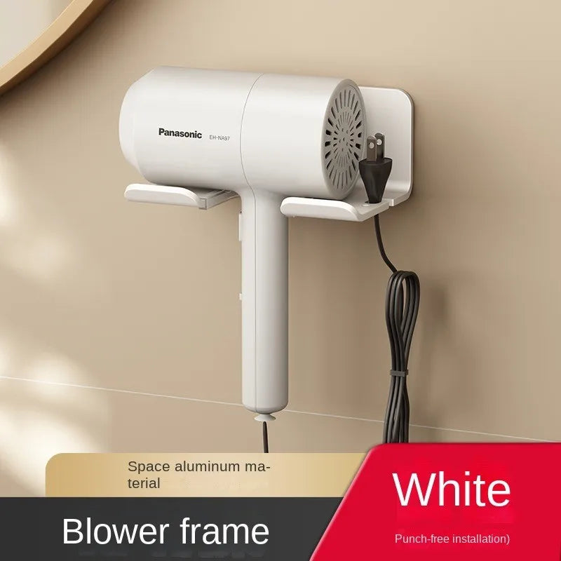 Hair Dryer Holder Bathroom Hair Straightener Stand Nail Free Shelves for Wall Room Bathroom Storage Rack Shelf Wall-mounted Home