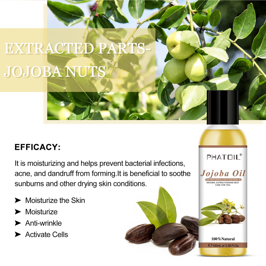 PHATOIL 100ML Copaiba Pure Essential Oils Helichrysum Neroli Australian Tea Tree Lemon Eucalyptus Turmeric Oregano Spearmint Oil