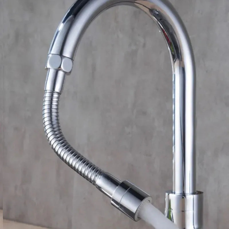 1080° Rotation Stainless Steel Kitchen Faucet Sprinkler Extender Bubbler Water-saving Device Lengthening Splash Sprinkler Spray