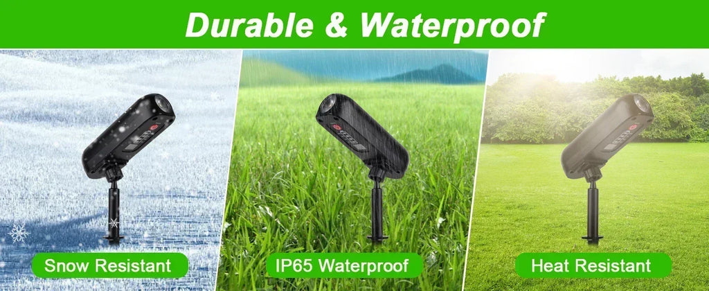 LED Solar Outdoor Courtyard Spotlights Waterproof Garden Decoration Atmosphere Lights 2modes of Tree Garden Channel Lighting