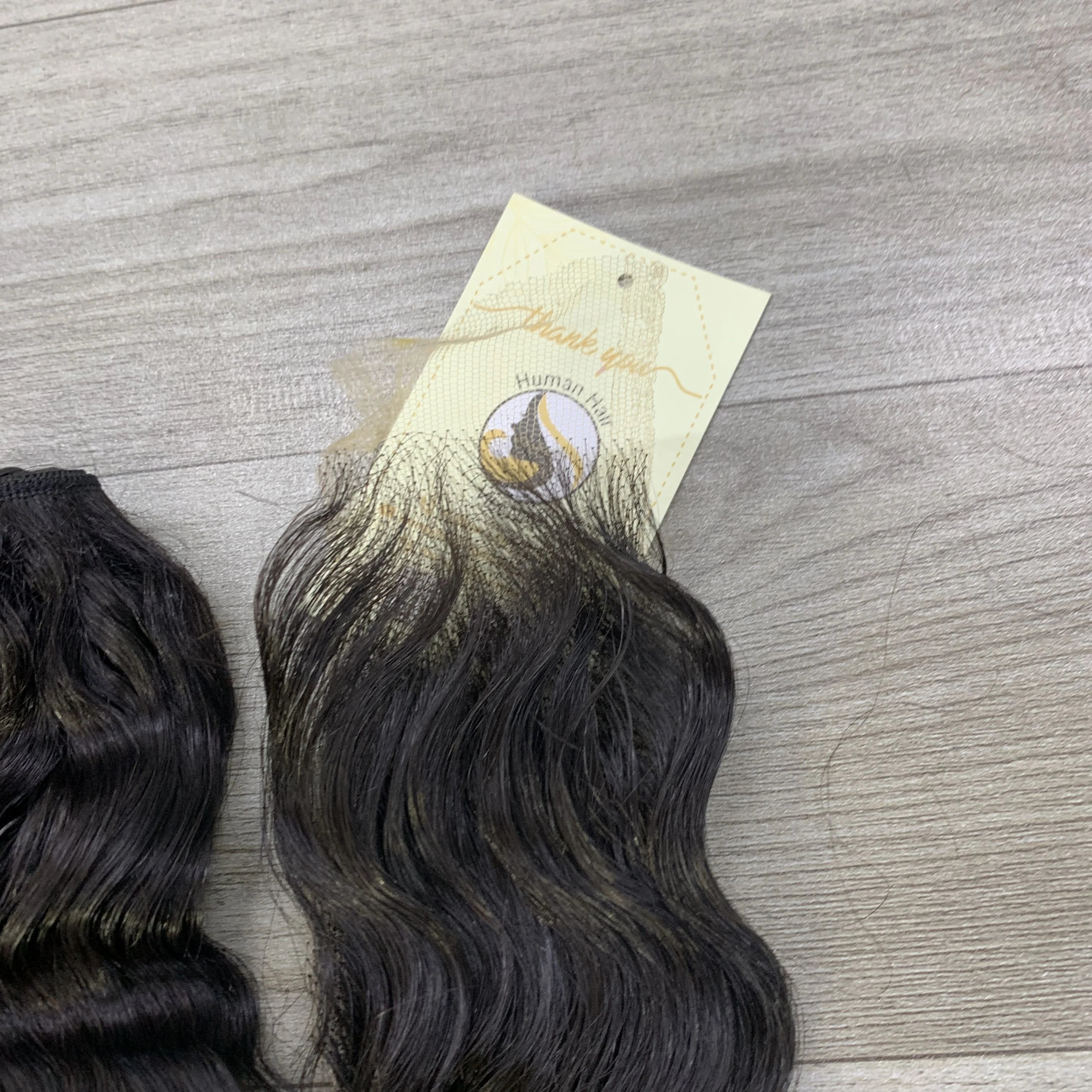 Wholesale Deep Wave Double Drawn Machine Weft Natural Black Raw Vietnamese Human Hair Bundles Soft Curl Weft Extensions