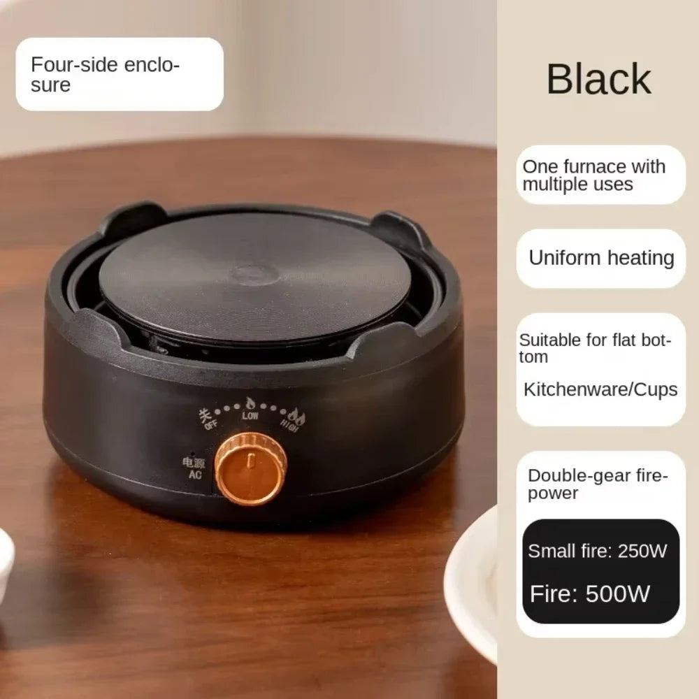 EU/US/UK New Electric Cookware Heating Base 500W Electric Heater Coffee Stove Home Manual Adjustable Temperature Cooking Heater