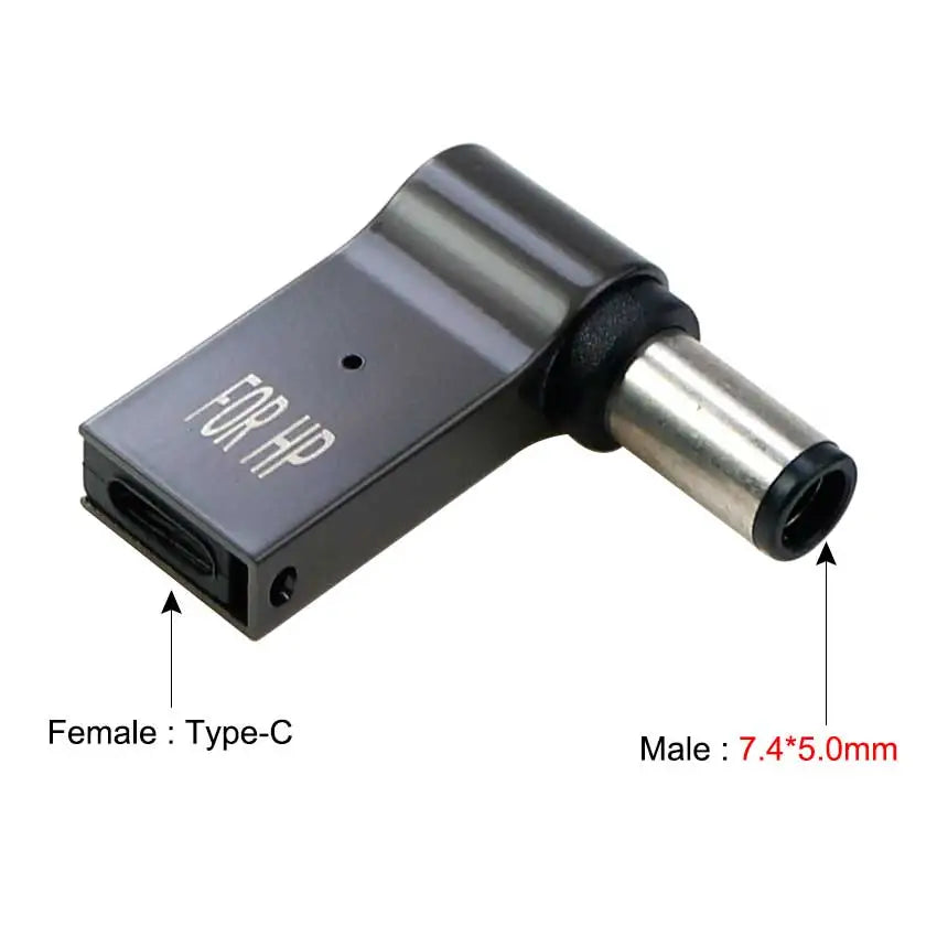 YuXi PD 100W USB Type C to Dc Power Jack Connector USB C to Universal Laptop Power Adapter Plug Converter for Asus Dell Lenovo