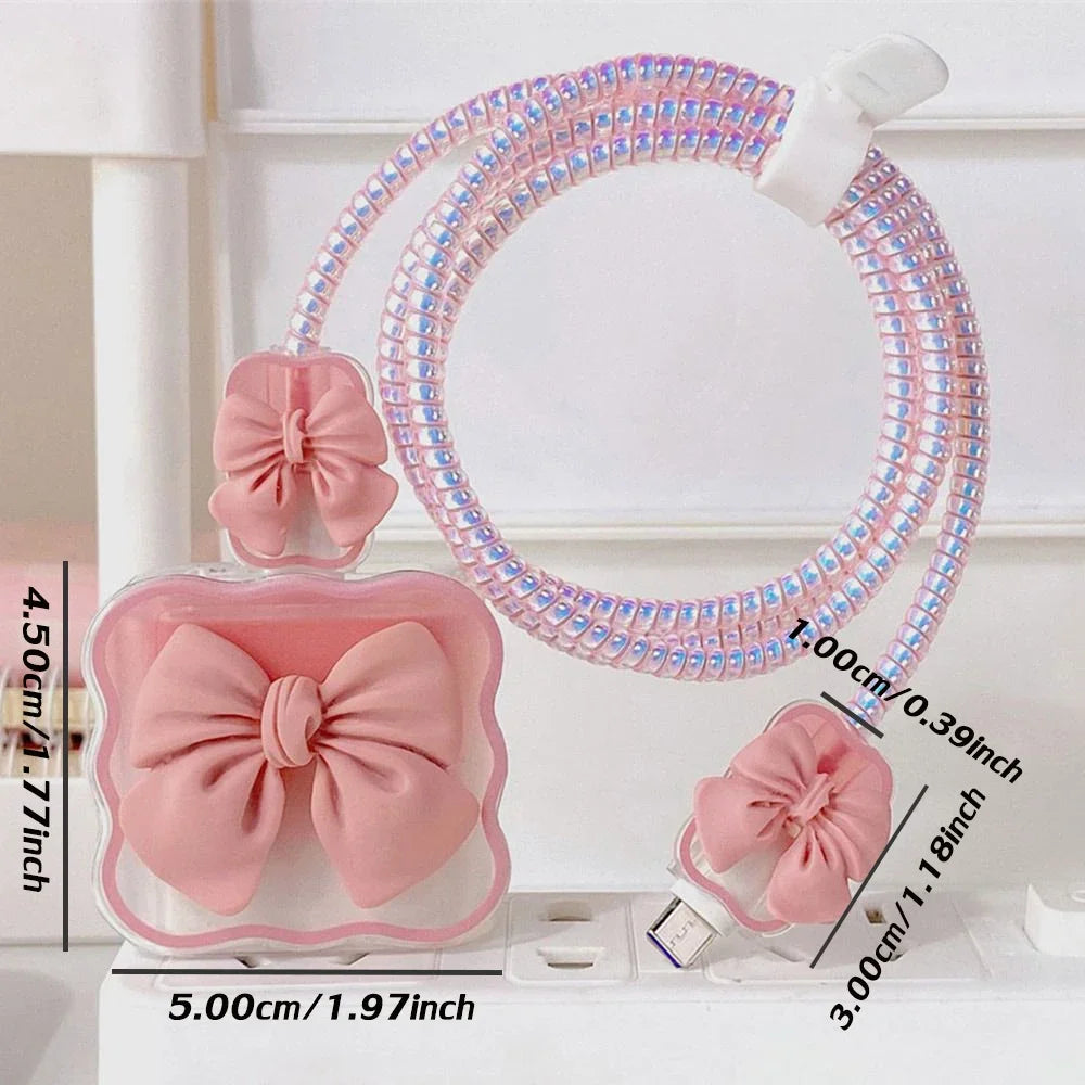 1pc Cable Protector Winder Charger Cover for IPhone 15 14 13 11 18W 20W Data Cord Organizer Anti Break Management Sleeve Kit