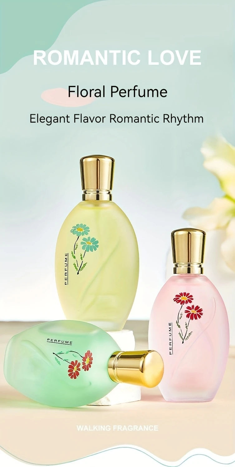 50ml Perfume With Long-lasting Fragrance Fresh And Light Rose And Jasmine Scent Holiday And Birthday Gift For Men And Women