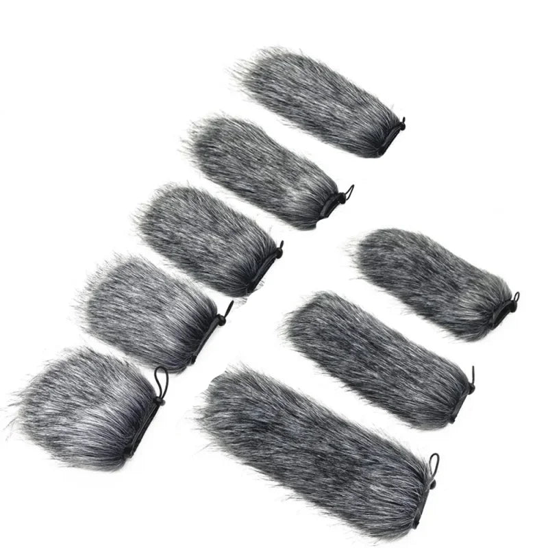 MF2 Furry Windscreen Wind Cover Microphone Windscreen Foam Cover 9-24cm for Mic Windproof Wind Screen Mic Windscreen