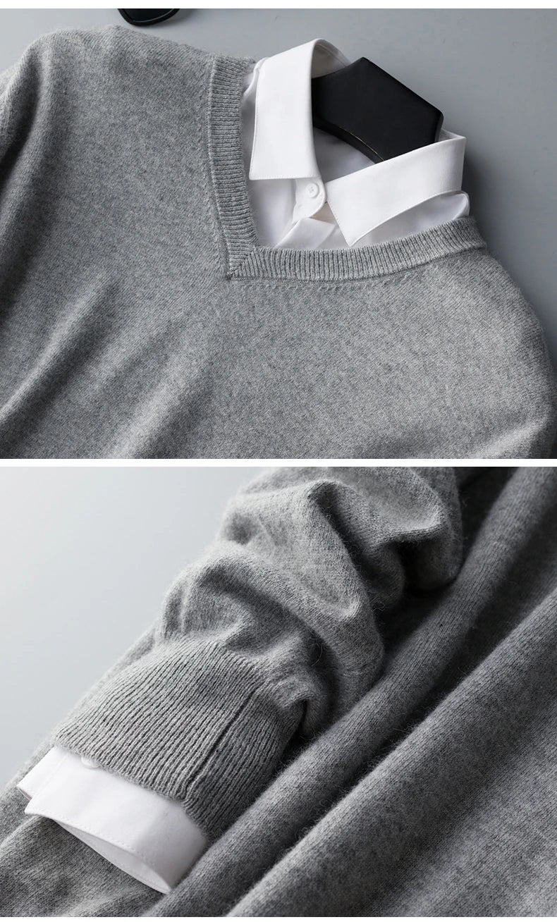 Cashmere Cashmere Sweater Men 2025 Autumn Winter Jersey Jumper Robe Hombre Pull Homme Hiver Pullover Men O-neck Knitted Sweaters