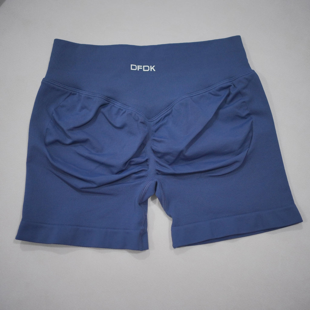 DFDK Women High Waist Yoga Shorts Scrunch Butt Lift Squat Proof Push Up Workout Shorts Gym Running Fitness Athletic Shorts