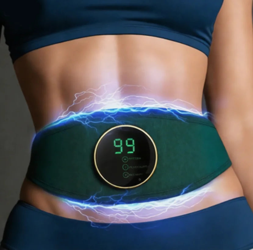 Rechargeable Body Slimming Machine Waist Belt Waist Fitness Massager Weight Loss and Body Shaping Instrument Constipation Relief