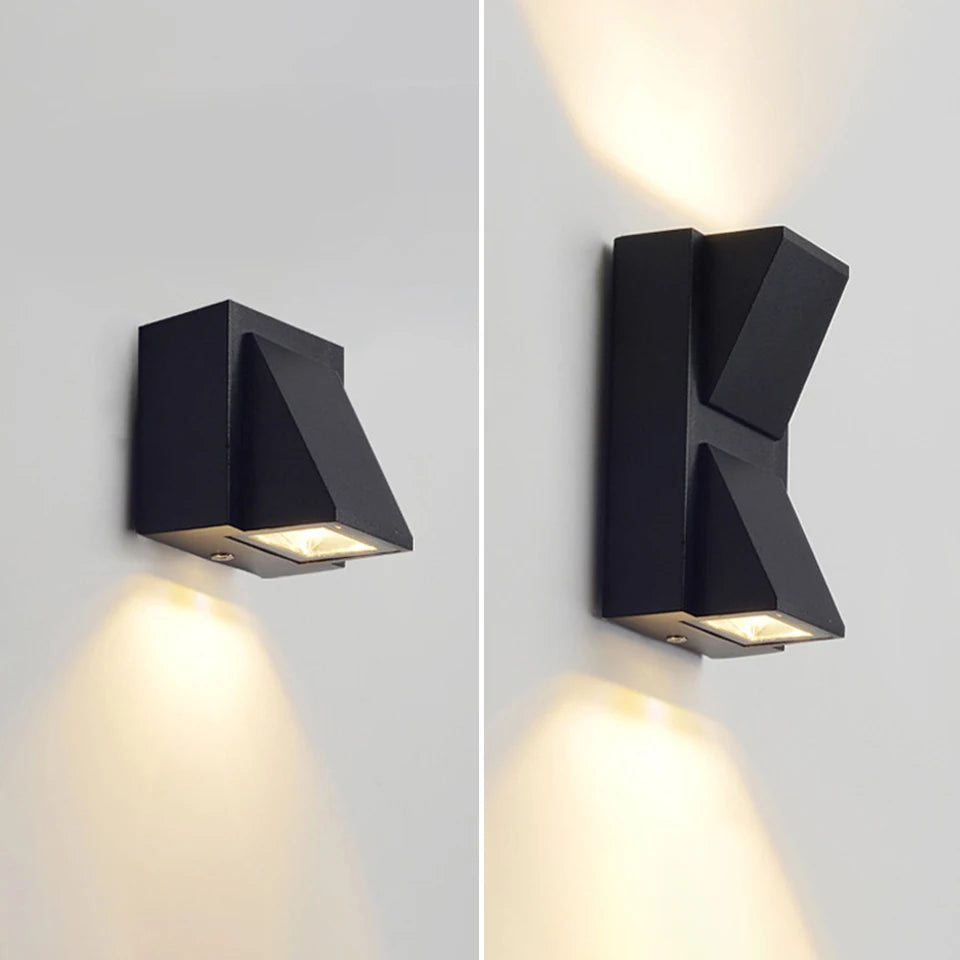 LED Wall Light Outdoor Waterproof IP66 Porch Garden Wall Lamp & Indoor Bedroom Bedside Decoration Lighting Lamp