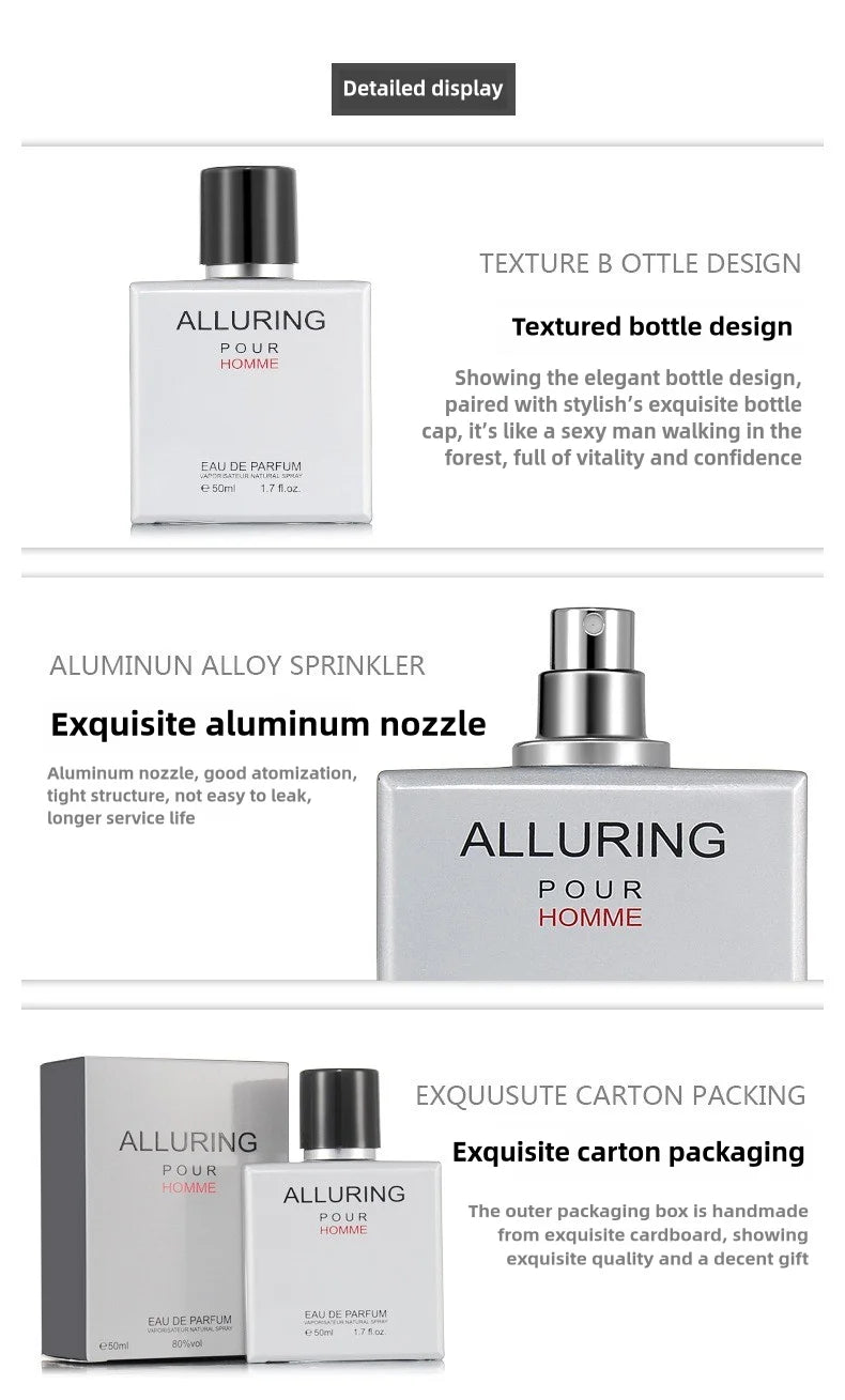 Premium Men's Fragrance Sport Body Spray Pheromone Perfume Spray Unisex Long-Lasting Scent Romantic Woody Aldehyde Cologne