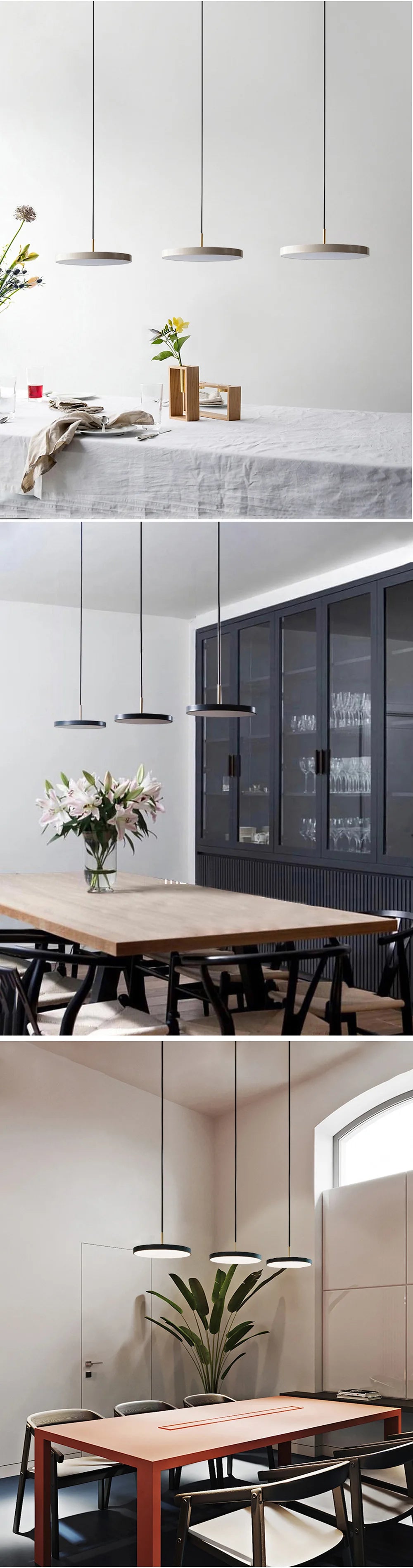 Nordic Modern Led Pendant Chandelier Adjustable Modern Led Chandeliers and Pendant Lights Office Cafe Canteen Restaurant