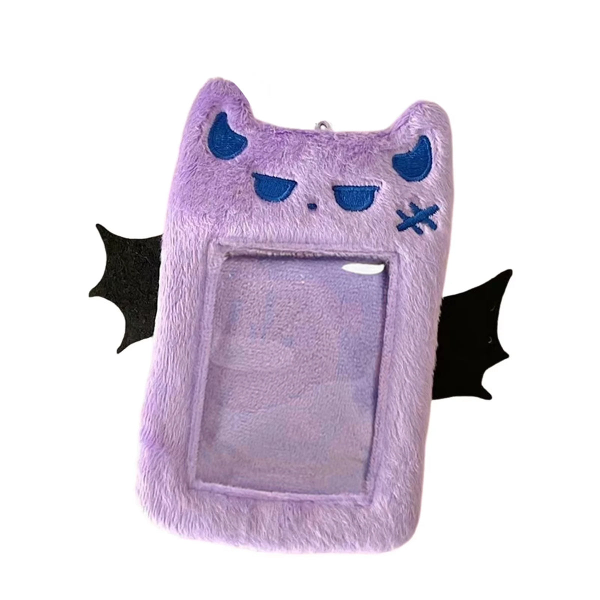 Cartoon Devil Plush Photocard Case Photo ID Credit Band Card Holder Card Case Students Idols Photos Protective Cover