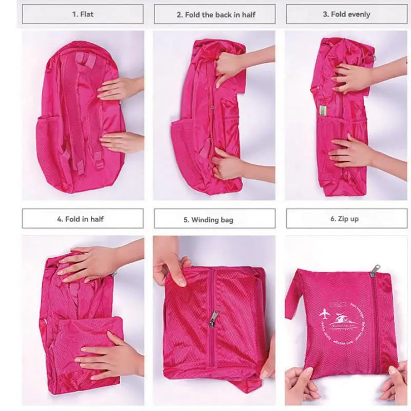 Lightweight Foldable Backpack Men Women Waterproof Packable Backpack Outdoor Travel Hiking Cycling Daypack Camping Shoulders Bag
