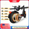 1200W Off-Road Electric Scooter for Adults 48V Long Range 30mph Fast Speed 10'' Pneumatic Tire Foldable Dual Suspensions Scooter
