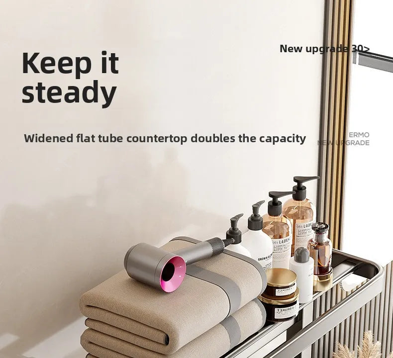 4-layer Intelligent Electric Heated Towel Rack Dryer With Fast Sterilization And Wall Mounted  No drilling required