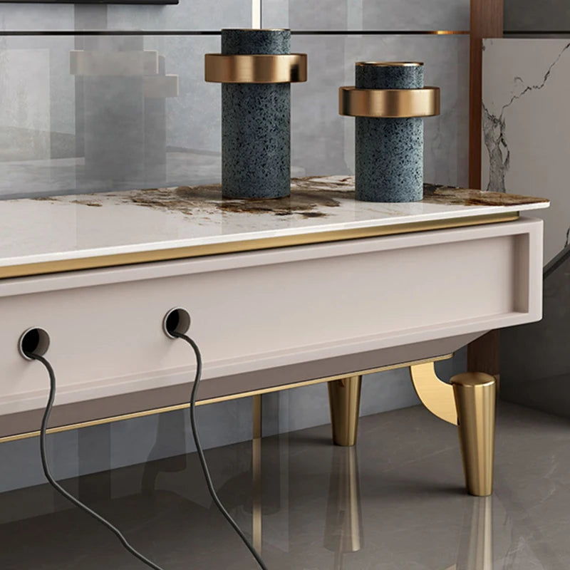 Modern Italian Tv Stands Design Drawers Style Premium Tv Table Luxury Trendy Elegant Muebles Para Hogar Living Room Furniture