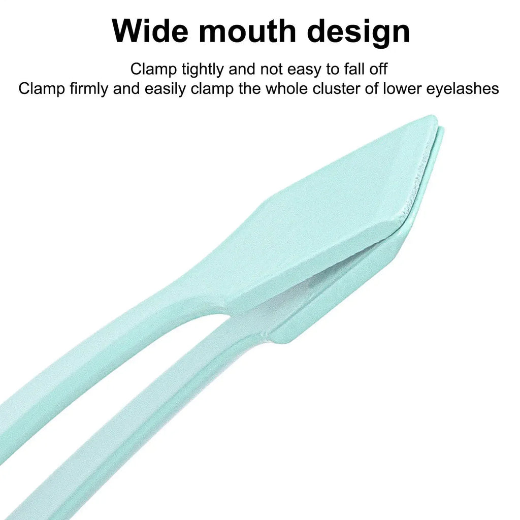 Stainless Steel Eyelash Cluster Applicator Tweezers Non-Slip Lash Applicator Tool for Lower Lashes Professional Makeup Salon