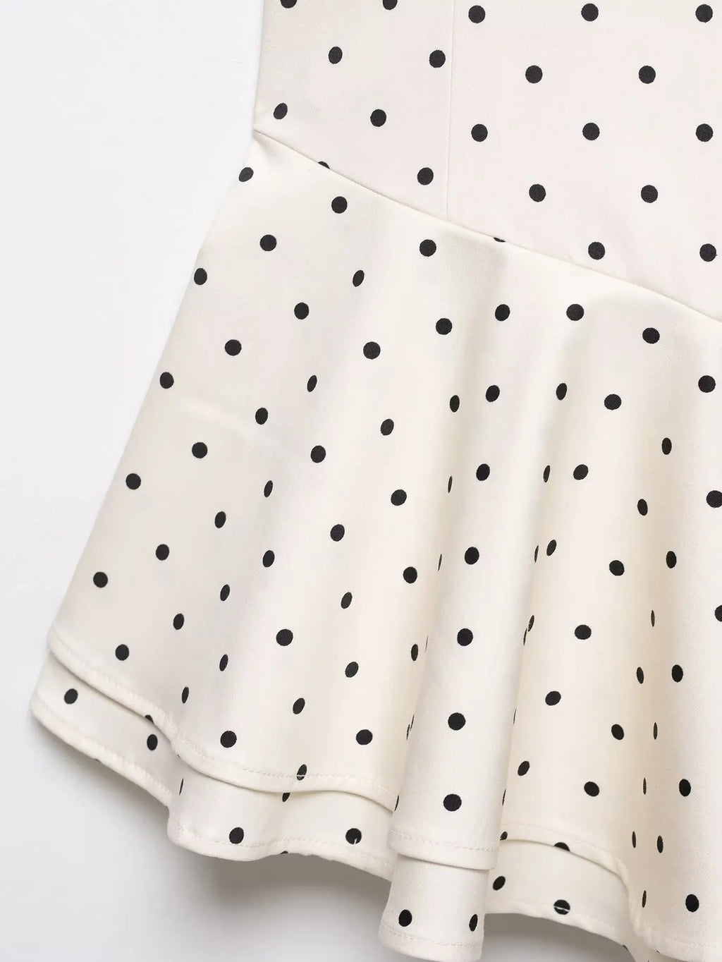 HH Women Elegant Spaghetti Strap V-Neck Dress Fashion Polka Dot Print Slim Fit White Ruffle Dress 2026 Summer Sexy Beach Wear