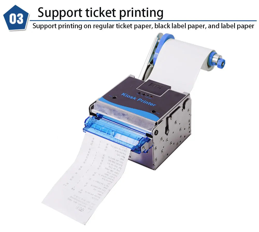 HSPOS HS-K54 80mm Kiosk Thermal Receipt Printer 250mm/s Auto Cutter USB RS232 LAN ESC/POS