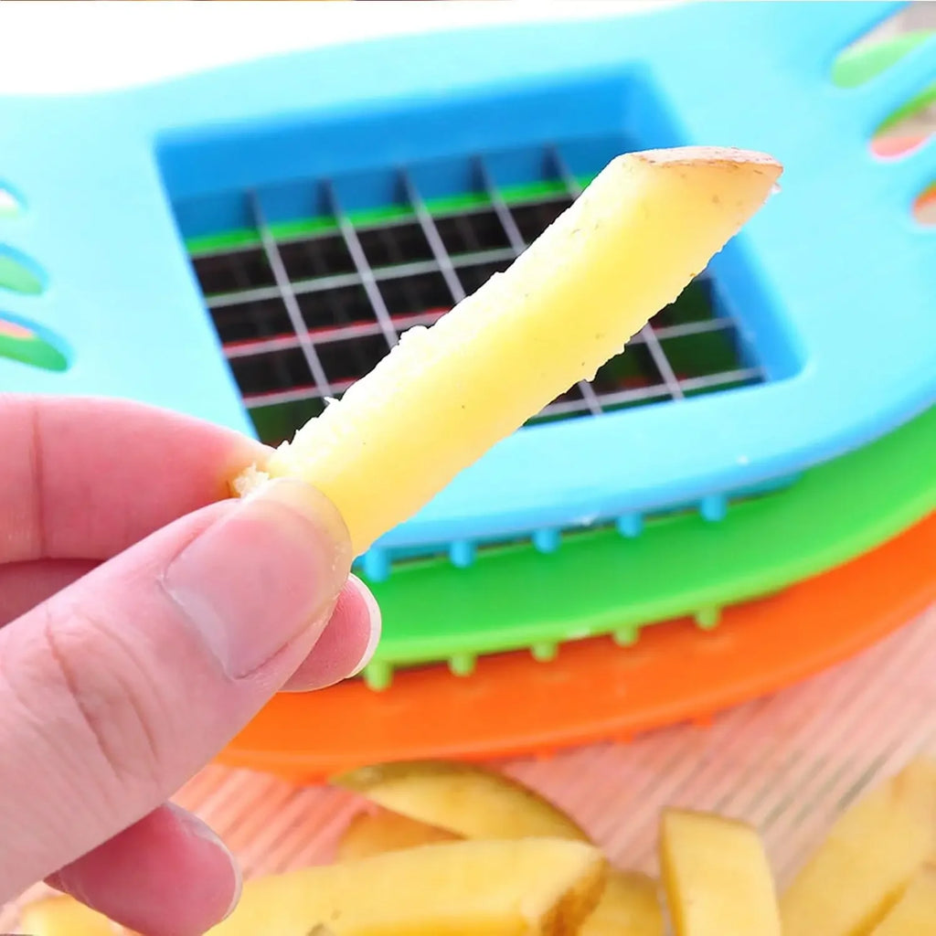 Multifunctional Potato Slicer Cutter Chopper, French Fries Maker Vegetable Fruit Cutting Tool Home Kitchen Gadgets Accessories