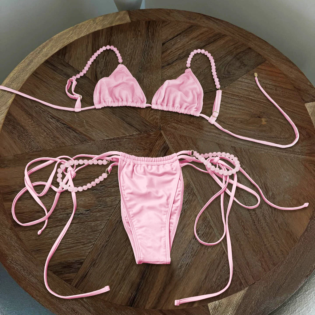 Sexy Swimsuit Bikini Swimwear Swimsuit Women Separates Swimwear Two Piece Side Straps Swimsuit Bathing Suit