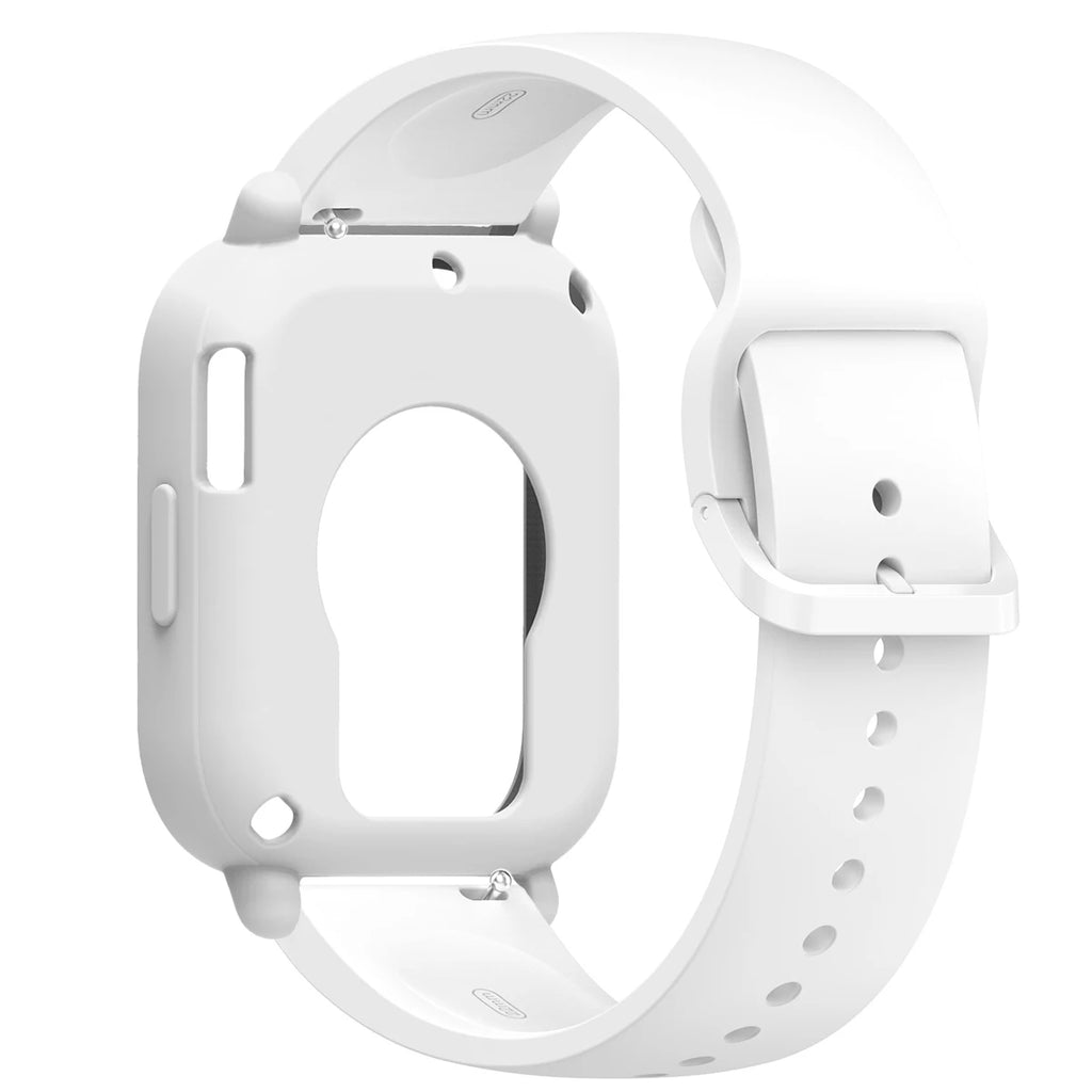 for Redmi Watch 5 Lite / 5 Active Silicone Case + Strap Repacement Bracelet Belt Smart correa Watchband Protective Shell Cover