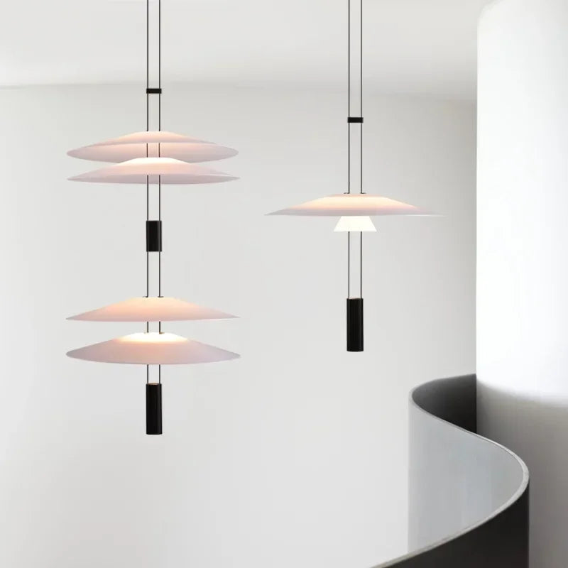 Modern Minimalist Pendant Light Circular Hanging Lamp for Living Room Dining Room Bar Dining Table Decorative Lighting Fixtures