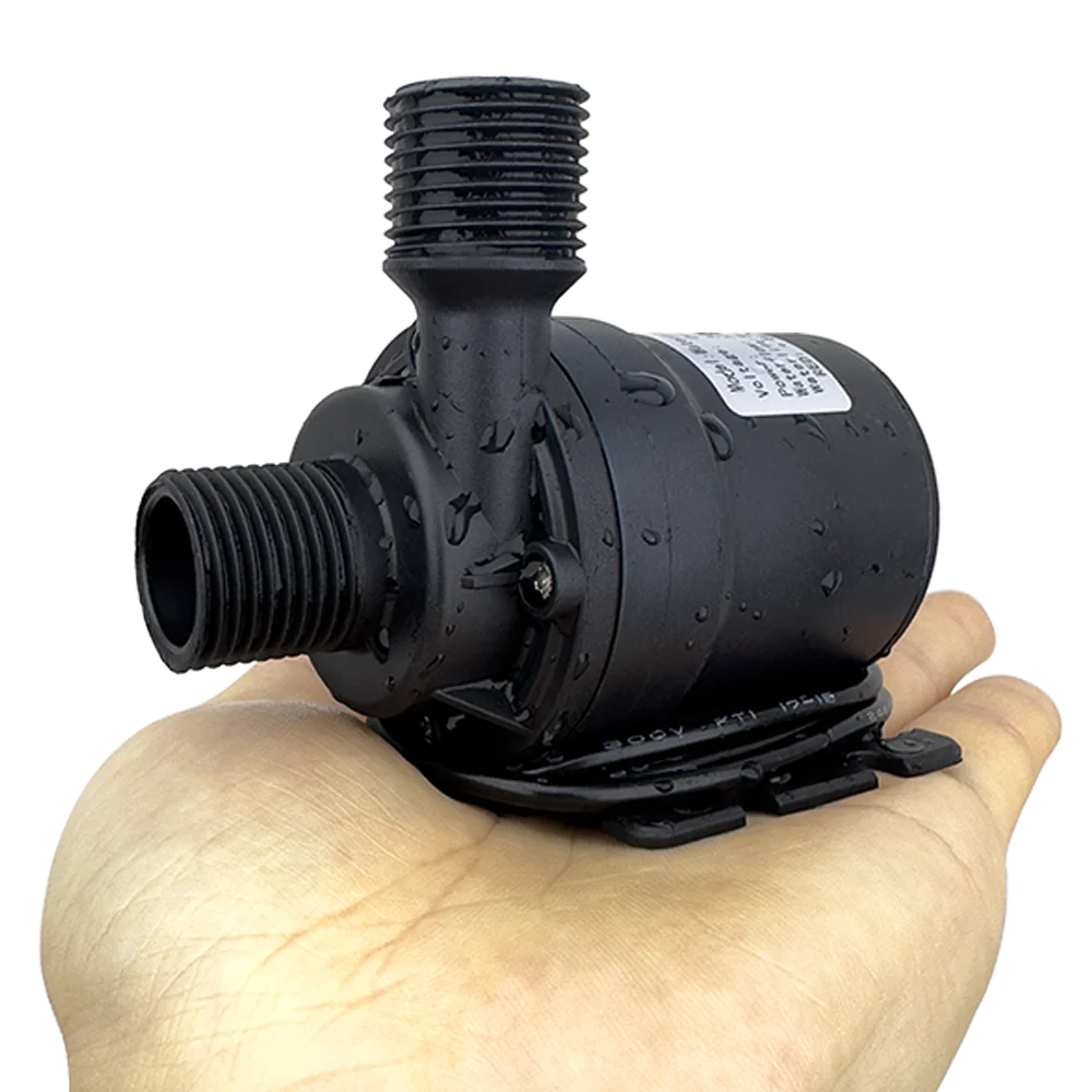 DC12V Brushless Motor Water Pump, DC24V 1000L/H, 8M Head 1/2" Submersible Pump, Fountain Water Heater, Shower Booster Pump, IP68