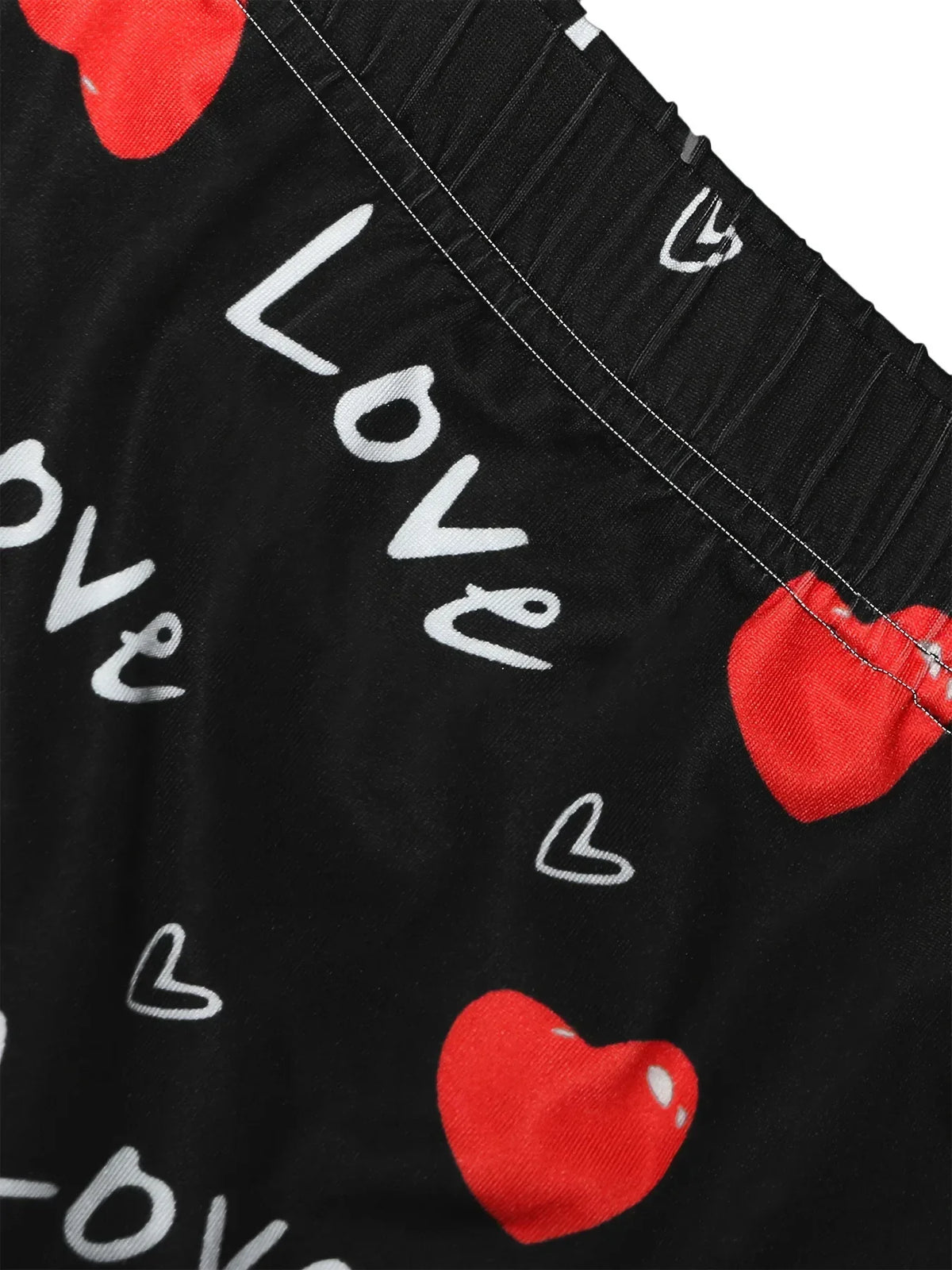 European Fashion Summer Shorts Heart Print Sexy Ladies Casual Streetwear Clothes Shorts Femme