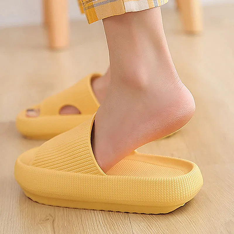 Thick Sole Cloud Slippers Women Men,Large Size,Pillow House Slippers Shower Sandals,Indoor Bathroom Slides,Lightweight,Non-Slip
