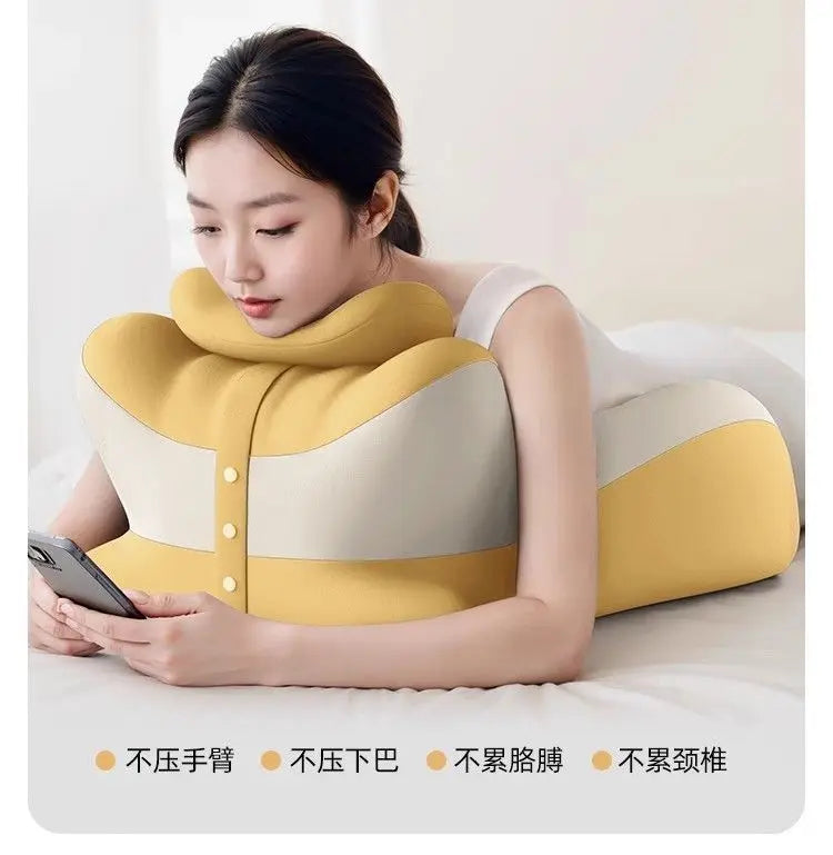 Memory Cotton Cushion Sleeping Pillow Lying on The Bed Multi-functional Pillow Sleep on The Stomach Playing Mobile Phone Cushion