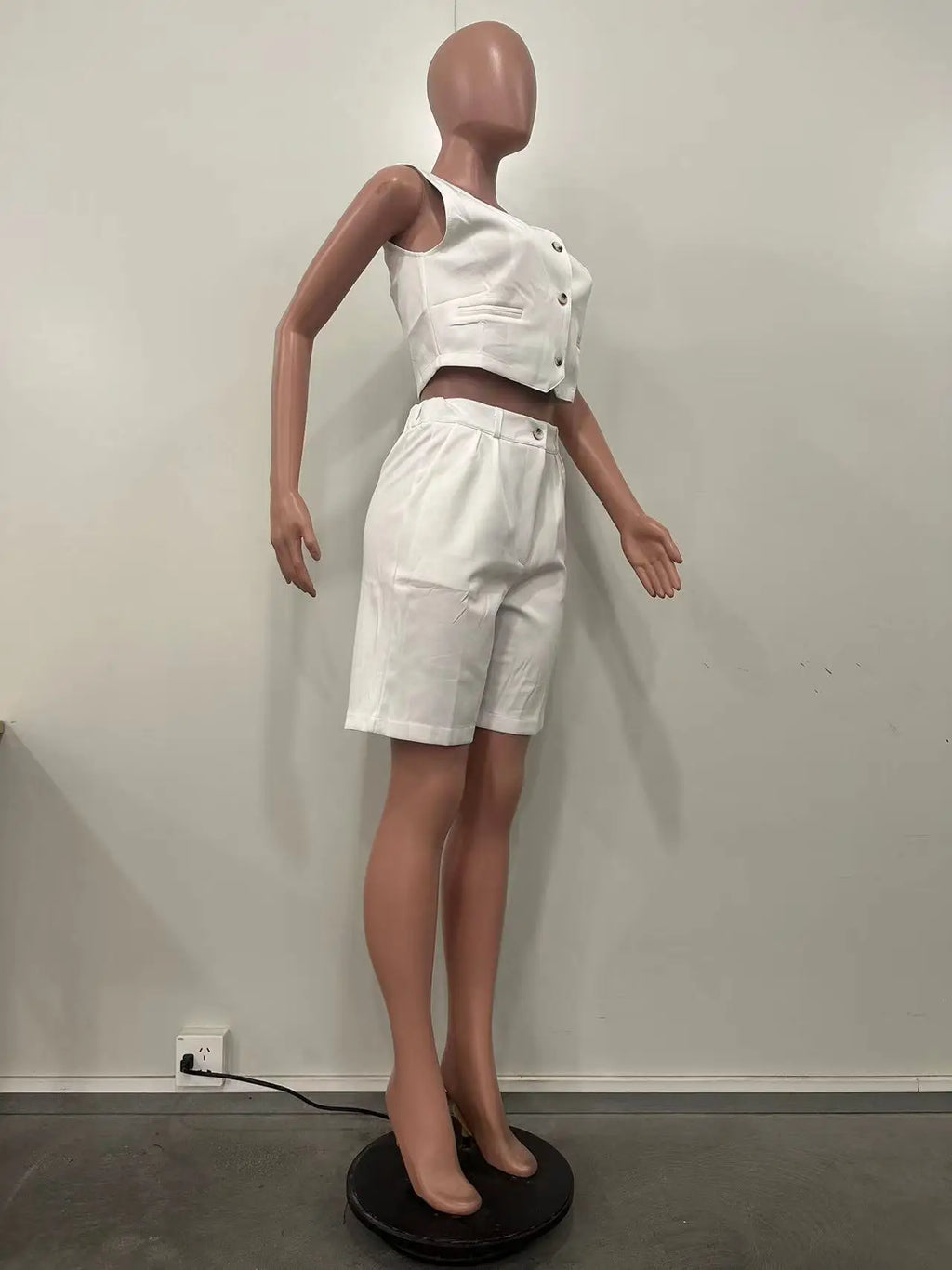 Shorts Pant Set Women Two Piece Sets V Neck Sleeveless Vests Tops Short Pants High Waist Y2k Streetwear Casual Solid 2026