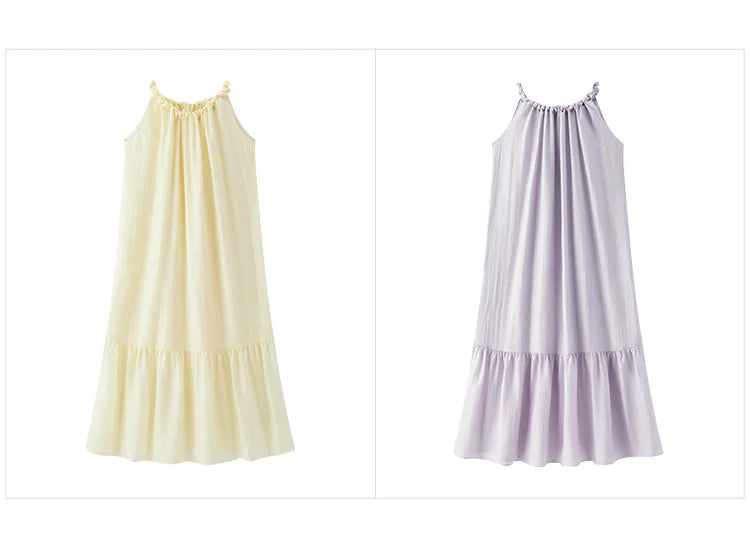 Semir Women Dress Bowknot Textured Halter Neck Vacation A Line Maxi 2026 Summer Romantic Fresh Elegant Soft Comfy Holiday Top