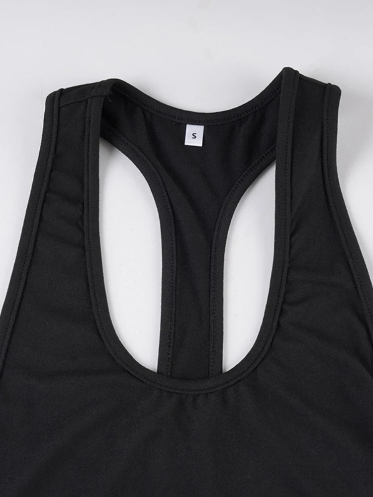 Woman Clothing Sleeveless Backless Solid Black Party Club Dress 2026 Fashion Sexy Hollow Out Package Hip Mini Vacation Dresses