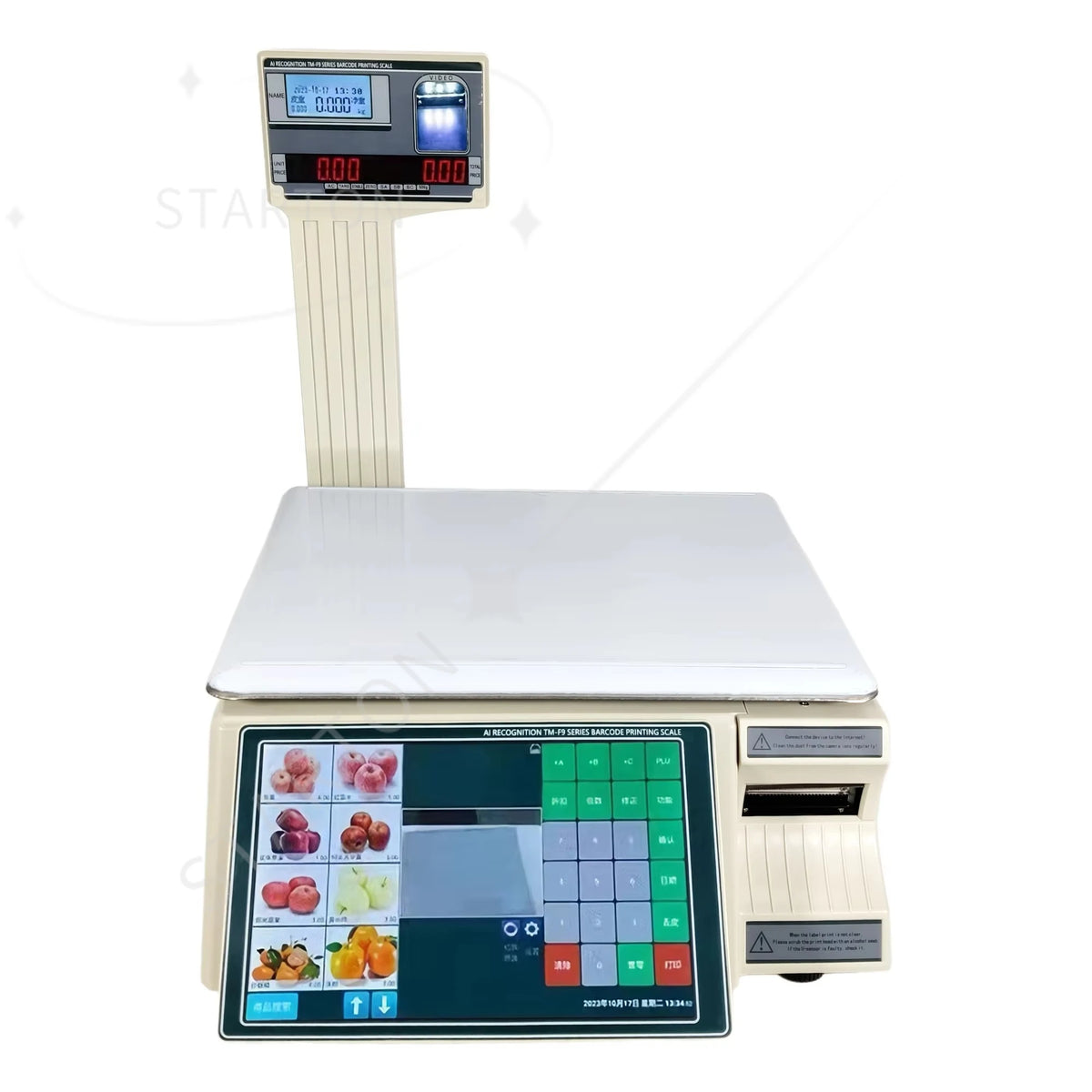 30KG LCD Barcode Label Printing Scales Retail Shop Cash Register Price Computing Scale  Electronic