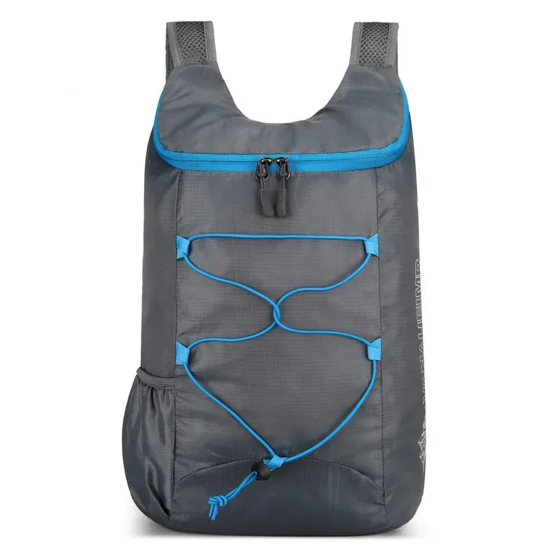 Camping Hiking Multifunctional Outdoor Folding Sports Backpack Ultra Lightweight Carrying Waterproof Nylon Fabric Fitness Bag