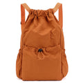 Fashionable Lightweight Drawstring Backpack: Large-Capacity Waterproof Sports Bag for School, Books, Outdoor Activities, Travel