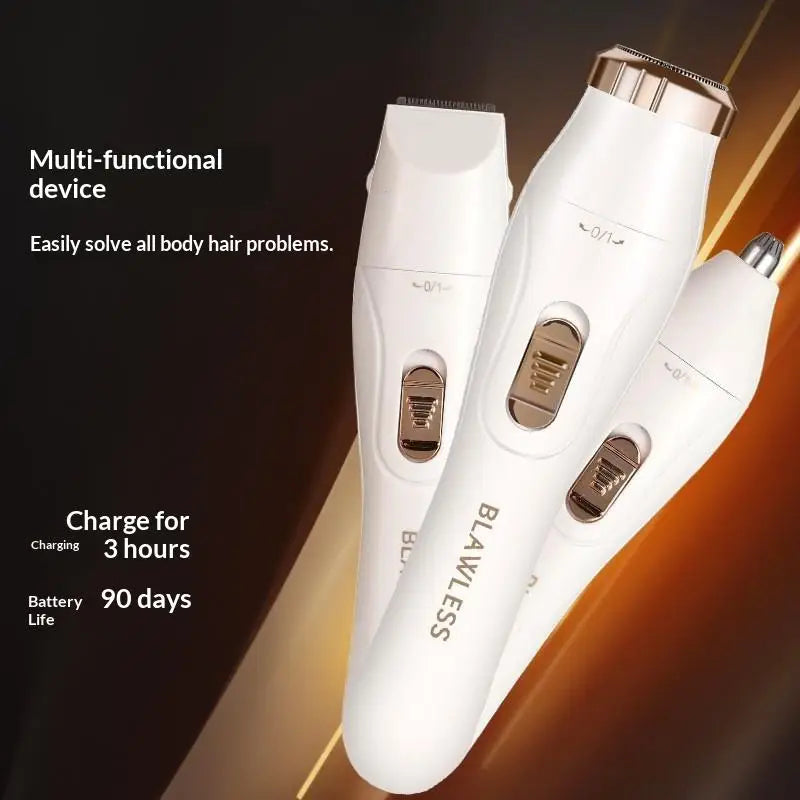 New Women Electric Shaver Hair Remover Razor Cordless Waterproof For Face Bikini Underarms Legs Body Hair Remover Machine