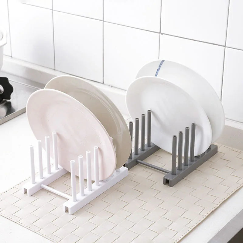 Creative Multifunctional Dish Drainer Rack - 2-Tier Kitchen Sink Organizer for Plates, Bowls, Lids, Utensils,Space Saving Design