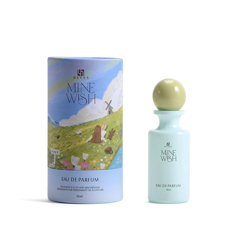Luxury Floral Fruity Perfume,Cylindrical Gift Box Women's Scent,Rose/Jasmine/Sandalwood/Amber/Vanilla/Musk/Raspberry Fragrance