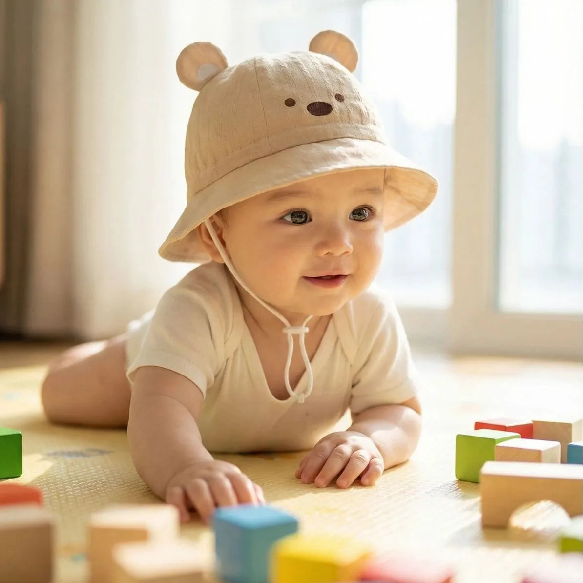 Baby hats, spring and autumn baby sun hats, summer thin fisherman hats for younger babies, baby girls and infants, summer